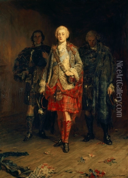 Charles Edward Stuart 1720-88 c.1892 Oil Painting - John Pettie