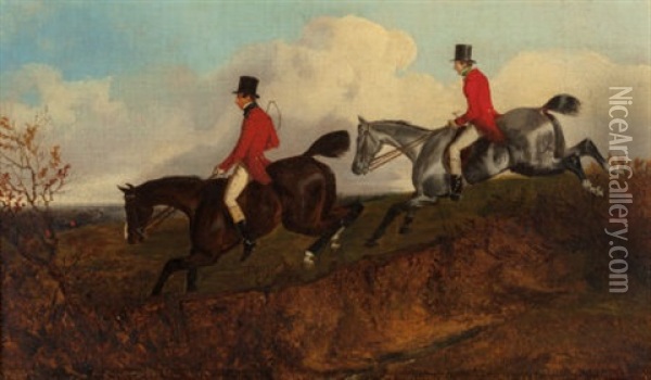 Edward Lister On Brown Horse Oil Painting - John Dalby