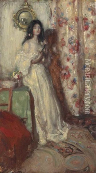 The Toilet Oil Painting - Henry Tonks