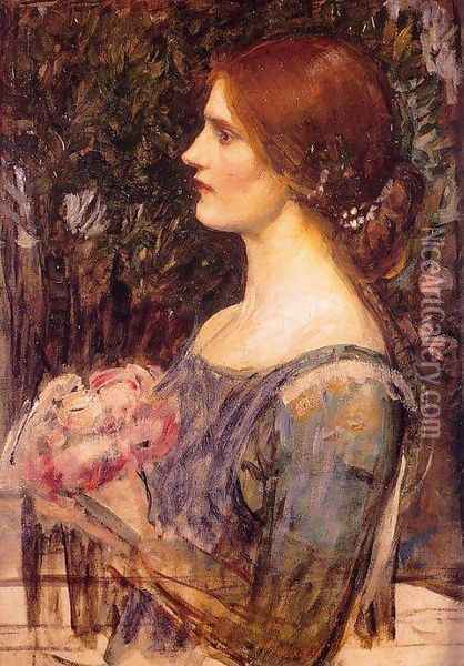 The Bouquet 1908 Oil Painting - John William Waterhouse