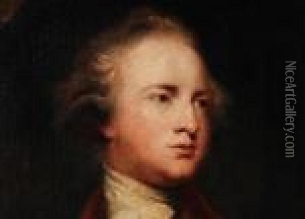 Portrait Eines Herren In Rotem Rock Oil Painting - Sir Joshua Reynolds