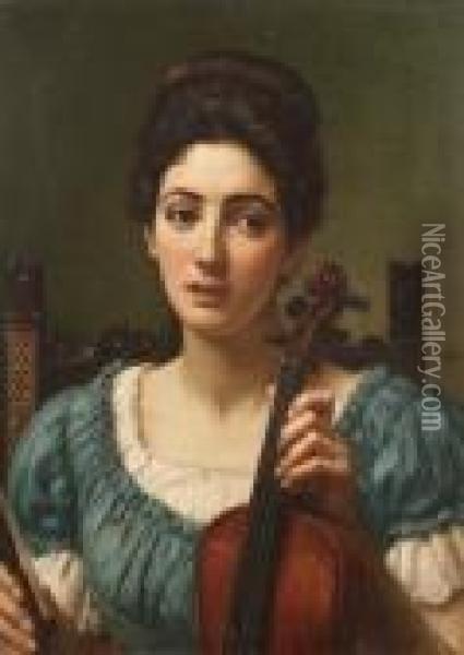 The Violinist Oil Painting - Sir Edward John Poynter