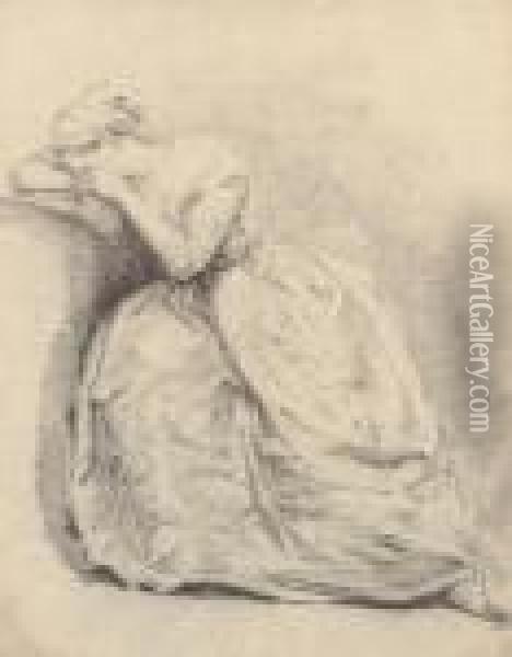 Study Of A Woman Weeping Oil Painting - Elisabeth Vigee-Lebrun