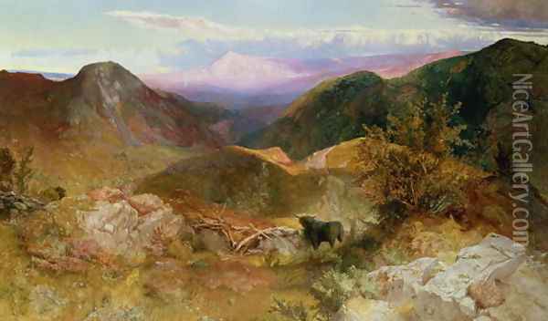 Glen Ogle, Scotland, 1860 Oil Painting - John Samuel Raven