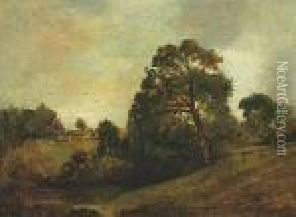 View Near Dedham, C.1803 Oil Painting - John Constable