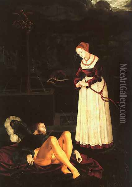Pyramus & Thisbe 1530 Oil Painting - Hans Baldung Grien