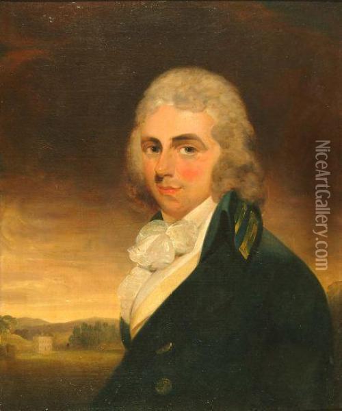 Portrait Of William Clark Of Buckland Tout-saints, Kingsbridge, Devon Oil Painting - John Opie