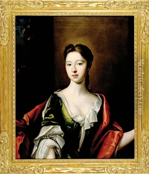 Portrait Of Lady Stanhope Oil Painting - Francis Cotes