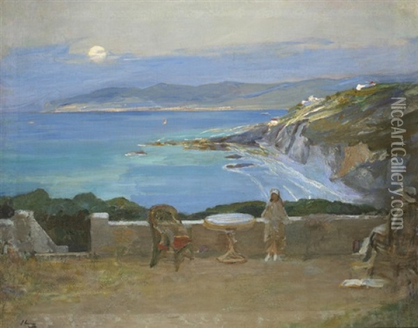 The Rising Moon, Tangier Oil Painting - John Lavery