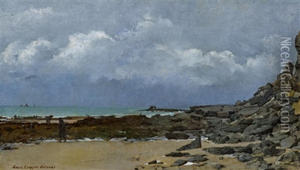 Bretonische Kuste Oil Painting - Louis Robert Carrier-Belleuse