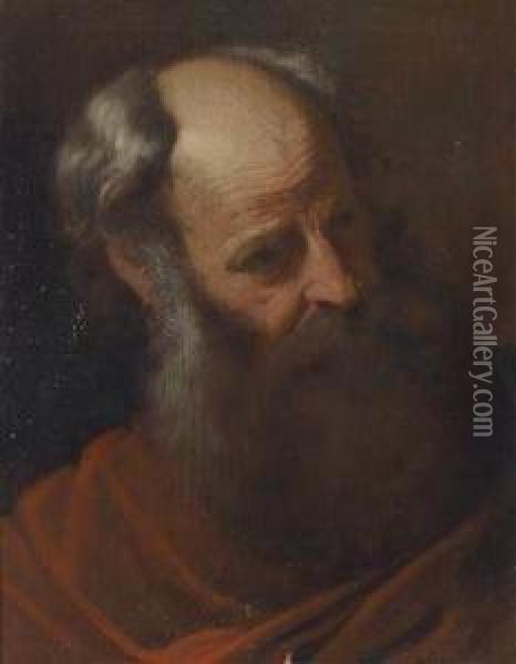 Head Of A Bearded Man Oil Painting - Francisco Preciado De La Vega