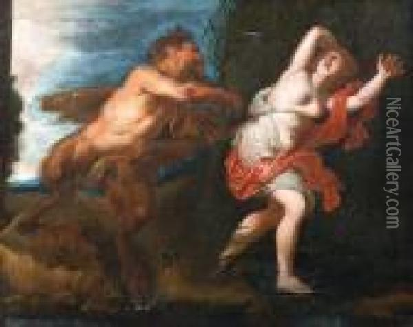 Pan Und Syrinx Oil Painting - Peter Paul Rubens
