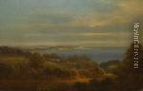 The Devon Coast(inscribed To Frame) Oil Painting - James Baker Pyne