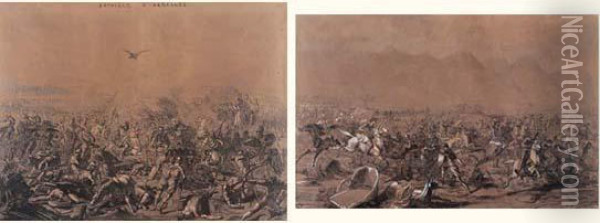 Bataille Des Arbelles Oil Painting - Henri Alexandre Georges Regnault