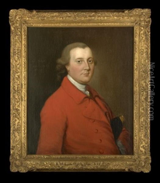 Portrait Of Colonel Henry Townshend Oil Painting - Thomas Gainsborough