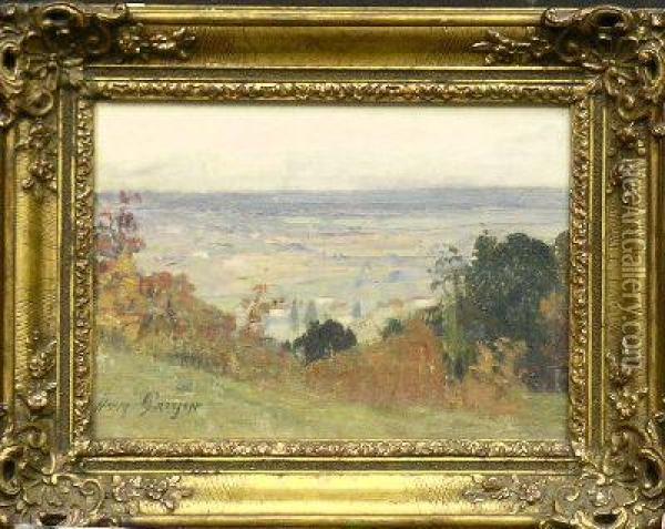 Caligny Et La Bresse, Fin D'automne Oil Painting - Henry Grosjean