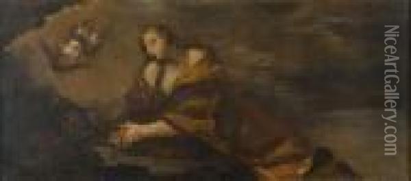 Maria Maddalena In Preghiera Oil Painting - Pier Francesco Mola