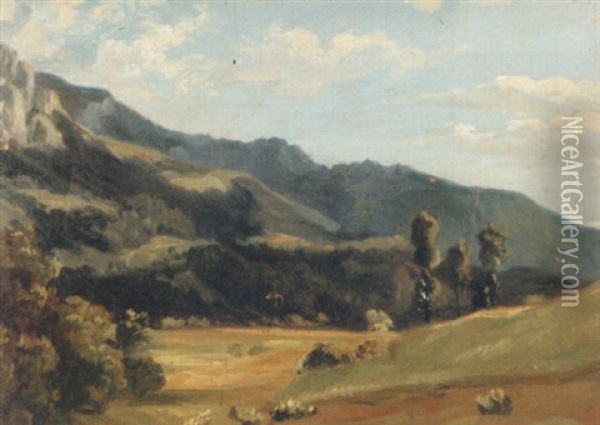 Landschaft Oil Painting - Franz Kulstrunk