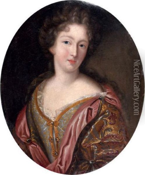 Portrait De Jeune Femme Oil Painting - Francois de Troy