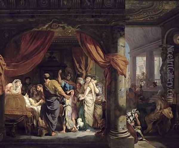 The Death of Germanicus Oil Painting - Gerard de Lairesse