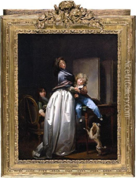 La Jeune Mere Oil Painting - Louis Leopold Boilly
