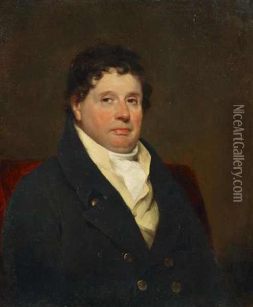 Portrat Eines Mannes, Verm. Edward Satchwell Fraser Of Reelig (1751-1835) Oil Painting - Sir Henry Raeburn