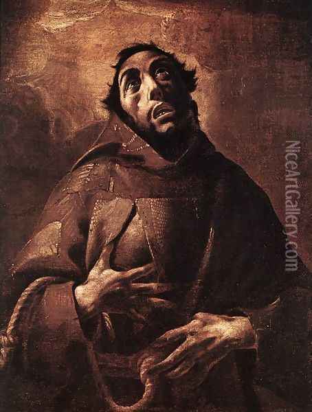 St Francis c. 1610 Oil Painting - Pier Francesco Mazzuchelli (see Morazzone)