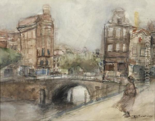 The Bridge Oil Painting - George Hendrik Breitner