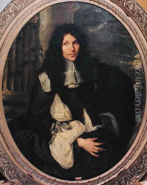 Portrait of an Unknown Man Oil Painting - Sebastien Bourdon