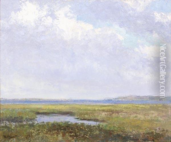 Nantucket Marshes Oil Painting - Henry Stephens Eddy
