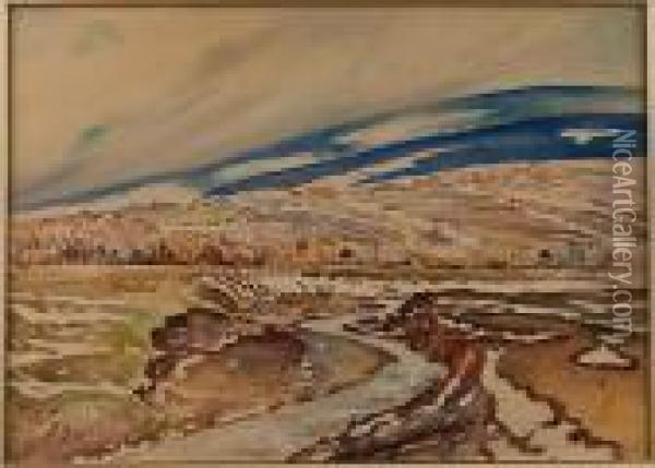 Melt Down, River Bystra Oil Painting - Julian Falat