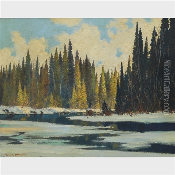 Northern Spring Oil Painting - Francis Hans Johnston