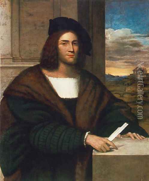 Portrait of a Man c. 1515 Oil Painting - Sebastiano Del Piombo
