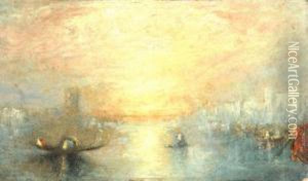 Venetian Scene Oil Painting - William Eddowes Turner