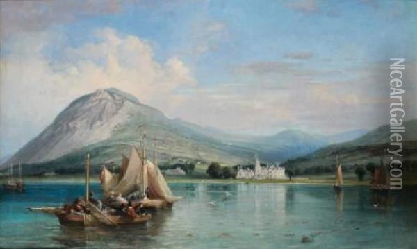 Hopital Bryn-y-neuadd, Le Nord Du Pays De Galles Oil Painting - William Wyld