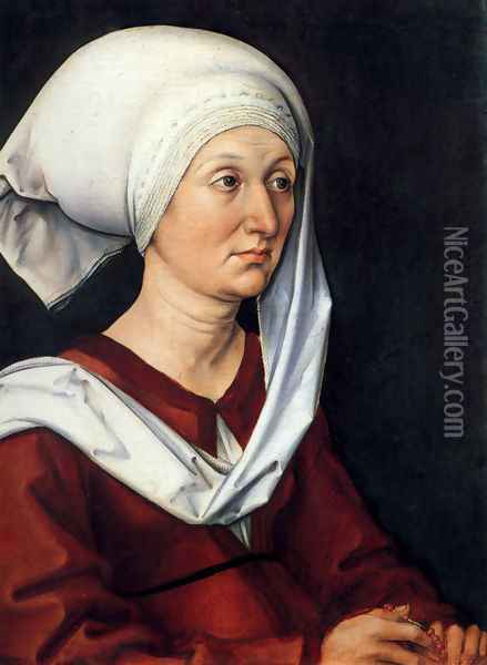 Portrait Of Barbara Durer Oil Painting - Albrecht Durer