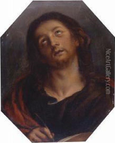 Saint John The Evangelist Oil Painting - Giuseppe Nuvolone