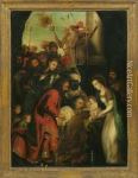 Anbetung Der Konige Oil Painting - Peter Paul Rubens