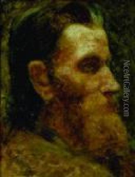 Head Of A Man Oil Painting - Ferdinand Hodler