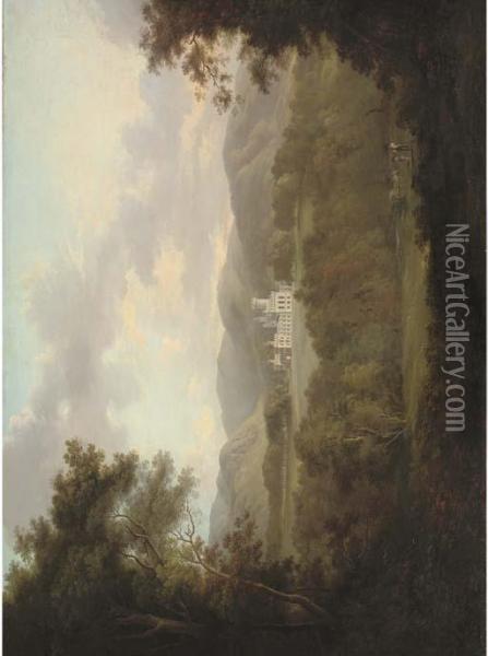 View Of Dreghorn Castle Oil Painting - Alexander Nasmyth