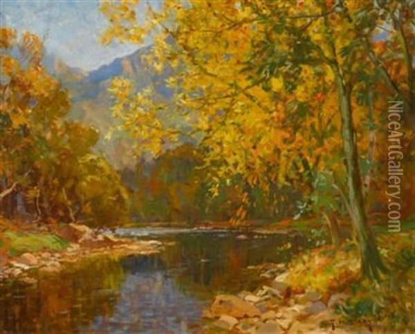 Autumn Oil Painting - Thomas Hill McKay