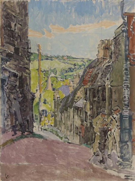 Nelson Place, Bath Oil Painting - Walter Sickert