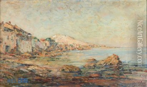 Bord De Mer Mediterraneen Oil Painting - Olga Slom