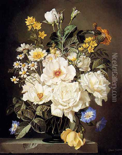 Flowerpiece Oil Painting - Gerald Cooper