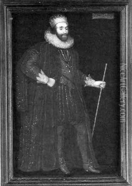 Ludovick Stuart, Duke Of Richmond And 2nd Duke Of Lennox Oil Painting - George Perfect Harding