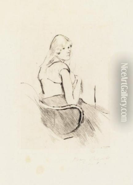 En Deshabille (b. 95) Oil Painting - Mary Cassatt