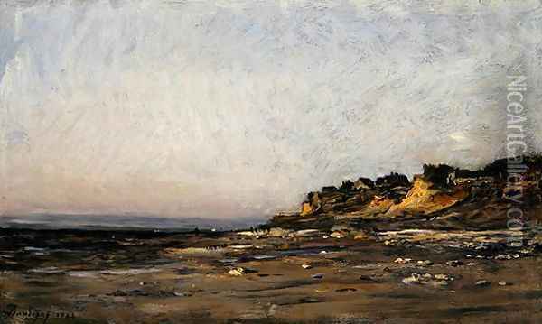 Villerville, Normandy, 1886 Oil Painting - Charles-Francois Daubigny