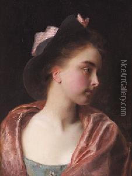 Maud Oil Painting - Gustave Jean Jacquet