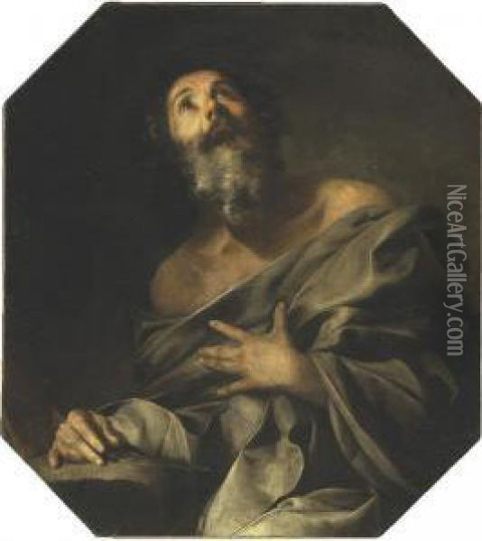 Saint Bartholomew Oil Painting - Bernardo Cavallino