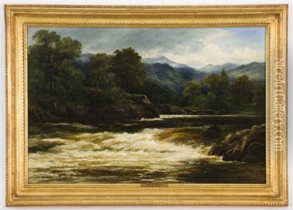 Highland River View Oil Painting - William Beattie Brown